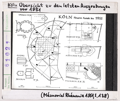 Vorschaubild Köln: Übersicht zu den Ausgrabungen vor 1951 